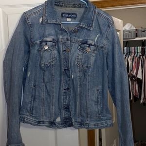 Maurices Distressed jean jacket